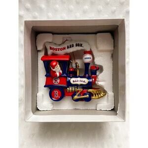 Boston Red Sox 2005 Danbury Mint Holiday Express Train Christmas Ornament, NIB